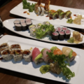sushi plates from Sapporo Hibachi Steakhouse in Livonia