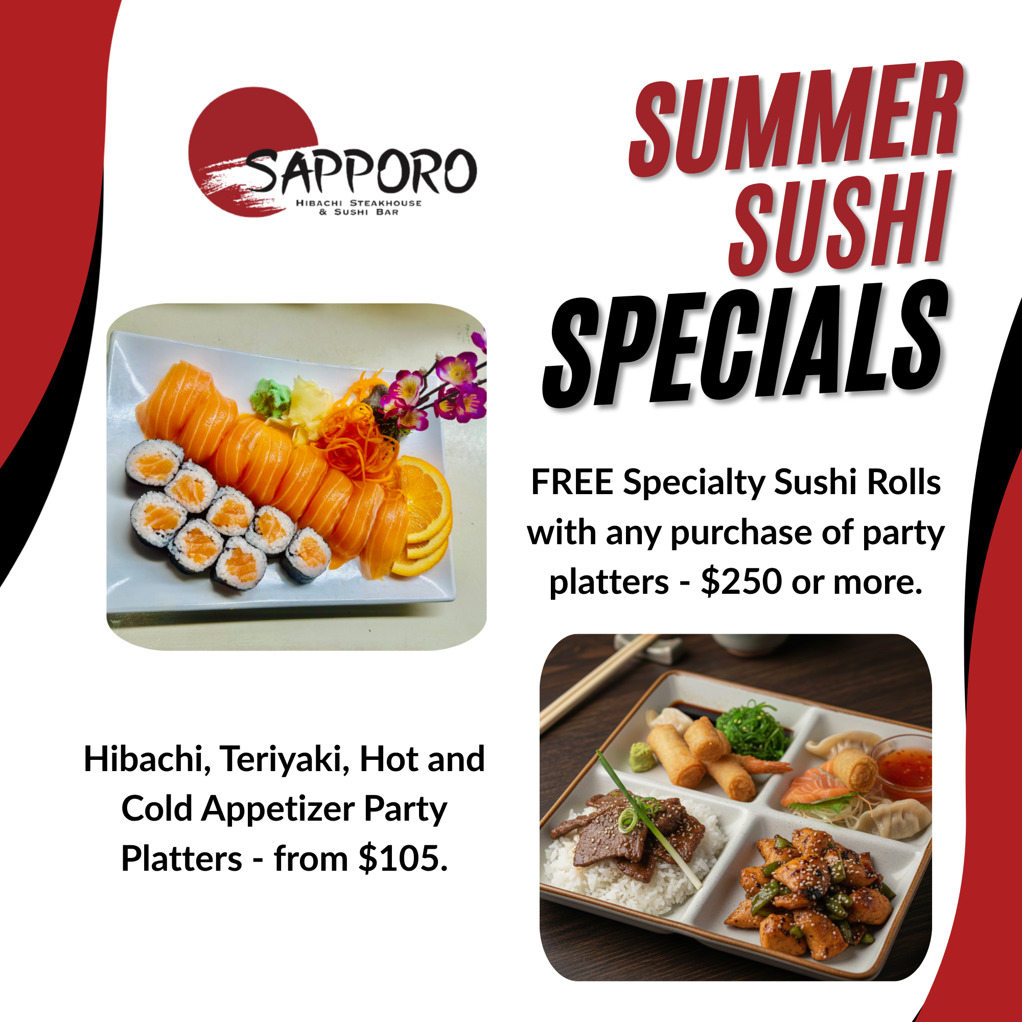 Sapporo Summer Sushi Specials